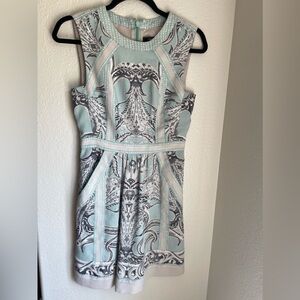 BCBG maxazria paisley print dress size 0